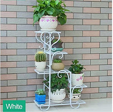 Balcony Flower Pot Shelf Multi-Layer Indoor Living Room Rack Pot Rack Five-Layer Plant Stand (Color : Black Size Black