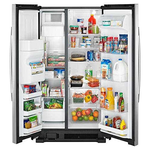 Amana 24.6 CU. FT. Side BY Side Refrigerator with Dual PAD External ICE and Water Dispenser in Stainless Steel ASI2575GRS