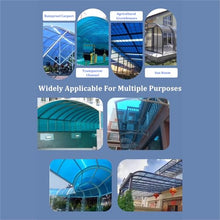 Blue Polycarbonate Roofing Sheet,FRP Lighting Board,DIY Greenhouses Frame Polycarbonate Sheet,For Roof Farming,Gardening, Courtyards,Canopy,Carport Balcony,Conservat(Size:150 cmx1300 cm(4.92x42.6 ft))