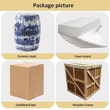 Ceramic Drum Table,Ceramic Drum Stool,Decorative Ceramic Garden Stool, Glazed Hollow Landscape Celadon Shoe-Changing Stool Drum Stool, Suitable for Outdoor