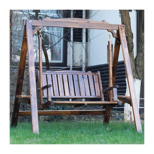 KYTGFH Patio Swing Chair with Stand - for Garden Backyard 2 Person Garden Swing Outside Furniture Patio Swing Outdoor Lounge Chair Lazy Daze Hammocks Swing Bench Outdoor Porch