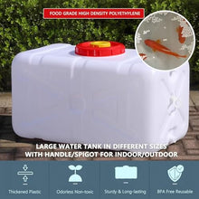 DIROVO Rain Barrels Water Container with Tap,Plastic Portable Drinking Storage, Carrier Bucket for Camping Outdoor Driving Hiking Fishing Emergency(420L)