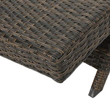 Unknown Outdoor Wicker Chaise Lounge Chair Set of 4 Brown