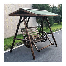 HAOKAZLBR Large Outdoor Porch Swing Garden Patio Swing Chair 3 Person Garden Swing Outside Furniture Patio Swing Outdoor Lounge Chair Lazy Daze Hammocks Swing Bench Perfect Set