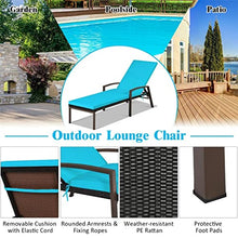 TEOYETTSF Lounge Chair Adjustable Cushion in Turquoise