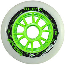 Atom Skates Pro Fitness 4x110 Outdoor Inline Skate Package Size 12 Green Wheels