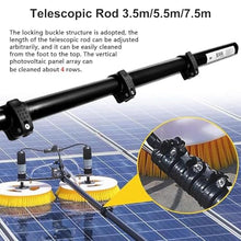 ELUKHT Solar Panel Cleaning Brush and Pole Kit, Water Fed Pole Brush for Solar Panels with Extension Rod, Solar Panel Cleaning Brush Head for Cleaning Photovoltaic (Mainsversion 5.5m)