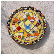GZHERVICES 5PCS - 3D Wall Art Decor, Decorative Stone for Garden, Outdoor Wall Decorations, Garden Décor Footstone, Ceramic Mosaic Stepping Stone, Wall Sculptures Wall Hanging Art