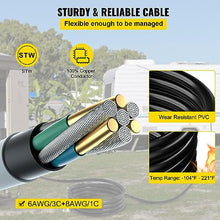 50A 50ft Generator Power Cord 14-50P to CS6364 Extension Cord Locking Ring