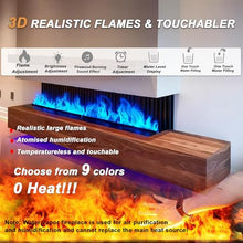 pedenencelia Upgraded 3D Water Vapor Fireplace with Humidifier Flame, Recessed Electric Fireplace with Water Connection Direct, Vapor Fireplace with Touch/Remote Control Timer Great Décor 80cm