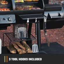 Oklahoma Joe's Canyon Combo Dual Fuel 3-Burner Propane Gas and Charcoal Smoker and Grill with 1031 sq. in. Cooking Area in Black