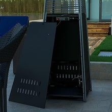 EMMA + OLIVER Black 7.5 Foot Round Patio Heater