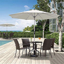 QZQHNYJ Outdoor Garden Parasols White Garden Parasol 2.7M, Outdoor Sun Shade Umbrella With Crank Handle & Tilt Function, For Beach Pool Patio, Uv Protective g