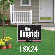 VictoryStore Custom Political Yard Sign 12x24 2-Sided Print with 2 Stakes Political_7