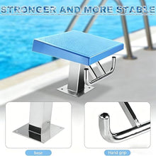 PioMue Diving Starting Block for Swimming Competitions & Training, One-Piece Diving Starting Block, 15° Incline Angle, 660 Lbs Load Capacity, Ideal for Swimming Competitions and Training