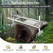 Chainsaw Milling Machine,Portable Chain Saw Mill Planking Milling Machine,Wood Cutting Chainsaw Accessories with Scale, Adjustable Thickness,Rail Mill Guide for Carpenters