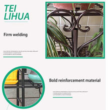 MIIKHI Metal Plant Stands Plant Stands Plant Holder for Flower Stands for Bronze Multi Plant Ladder Shelf Filling Bonsai Large Flowerpot Stand Indoor Outdoor Display,Brown
