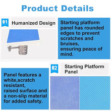 DLYZAYE Diving Board Platform for Swimming Training and Competition, Stainless Steel Pool Starting Block with Fittings for Indoor and Outdoor Use
