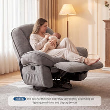 Garvee 360° Swivel Rocker Oversized Recliner Chair with Massage & Heating