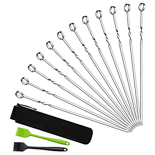 BBQ Tools Set Grill Accessories Skewers Tongs Spade Brush Glove Outdoor Barbecue Utensils (Size : 23 pcs) (15 pcs)