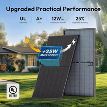 JJN Bifacial 2Pcs 425 Watt N-Type Solar Panel, Total 850W, UL 61730, 16BB