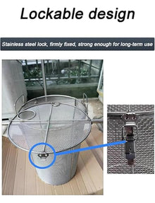 DLYZAYE Heavy Duty Pump Filter Cover, Universal 5mm Stainless Steel Mesh Guard for Sewage, Sump, & Pond Pumps, Anti-Clogging Protection Screen for Outdoor Use(60x90cm)
