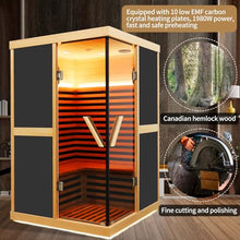 ToTibuy Infrared Sauna 2-Person APP Control Wood Color