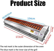 Tabletop Propane Grill 4-Burner Portable Camping Gas Grill Stainless Steel for Outdoor Cooking Patio Garden BBQ Picnic Tailgating Trip Home Use 172x39cm