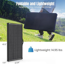 PowerECO 200W Portable Solar Panel Kit with 20A Waterproof PWM Controller, Foldable and Lightweight for RV, Camping, Boats, and Off-Grid Systems