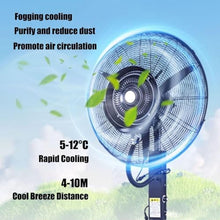 JDXQBLD Commercial Misting Fan with 11 Gallon Tank, 3-Speed Oscillating Industrial Spray Fan for Indoor & Outdoor Use，750mm/30