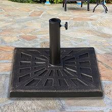 Heavy Duty Patio Garden Umbrella Stand Holder Garden Parasol Square Base Stand