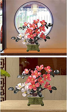LSHAOBO Artificial Bonsai Tree Fake Plant Decoration, Housewarming Opening Gift 15.7 X 2.3 X 12.6 Inches