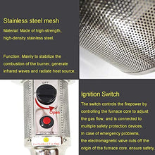 Patio Heater Outdoor Heaters for Home Powerful Fast Heating Safe Low Energy Radiator Energy Efficient Natural Gas for Garden-Natural Gas 225cm(88in) (225cm(88in) Natural Gas)