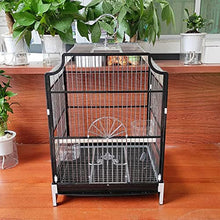 LIOONS Elegant Birdcage Simple Retro Birdcages High Capacity Birdhouse Large Stainless Steel Bird Cage Metal Bird House Carrier for Garden Outdoor Exquisite Beautiful