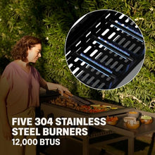 Tytus Anaheim 5-Burner Flat Top Propane or NG Griddle Grill, 60K Total BTUs