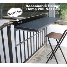 ZGLINMZ Patio WallMounted Folding Side TableSpaceSaving Balcony Bar Table for Railings Foldable Design for Garden & PatioIdeal Outdoor Furniture Solution