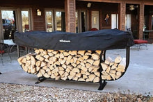 Woodhaven Courtyard Outdoor Firewood Rack With Cover (9 Foot)