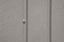 Arrow Shed Elite 14' x 16' Tall Outdoor Steel Storage Shed with High Gable and Lockable Doors Storage Building, Cool Grey