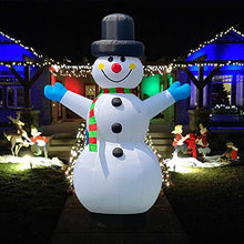 OZIS 13Ft Tall Inflatable Snowman Decoration White