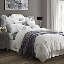H HIEND ACCENTS Wilshire 4 Piece Super King Cotton Comforter Set Light Gray