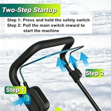 Cordless Electric Snow Thrower,180° Adjustable Discharge Chute 6Batteries