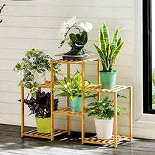 GHJUMKFDF Flower standPlant Stand Flower Supports Wooden Flower Pot Stand Simple Plant Flower Stand Ladder Floor Standing Bamboo Display Stand Y