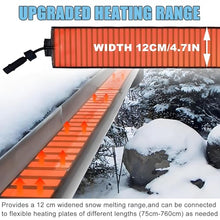 SICWEDIM Roof Heat Metal Panel for Ice Dams,Snow Melting Heat Mats for Roof and Gutters,Solar Panel Heated Roof De-Icing Kit,Self-Regulating Heated Roof (610cm/20ft)