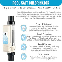 Ofyphth Salt Chlorinator, Swimming Pool Chlorinator, Chlorine Generator, Adjustable Output (Ec Pro 8), Water Treatment for Swimming Pools. EC16