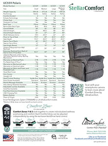 Generic Ultracomfort Polaris UC559-LAR Tall Zero Gravity Sleeper Lift Chair Recliner Wicker