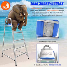 Swimming Pool Deck Lifeguard Chairs, Beach/Water Park/Lake Outdoor Life Guard Chairs - 47" 59" 71" Tall, Commercial Elevated Rescue Ladder for Adults/Kids, Stainless Steel ( Size : 120cm(47.2in) Tall