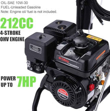 4200PSI Gas Pressure Washer 4.0GPM Gas Power Washer 212CC Gas Powered Washing Machine Commercial High Pressure Washer with 25ft Hose&5 Nozzles for Patio Garden Yard Vehicle,EPA/CARB/ETL