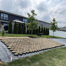 YanSoPe HDPE Geogrid for Driveways & Erosion Control - 2"/4" Height, Gravel Grid for Slope Stabilization(6x10m (20x33ft) 10cm/4" High)