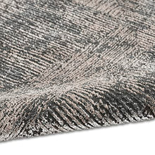 Calvin Klein CK024 Irradiant Abstract Area Rug 9' x 12' Black Ivory