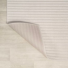 JONATHAN Y Aarhus High-Low Striped Ivory/Cream Indoor/Outdoor Area Rug 12x18, Minimalist Geometric, Pet Friendly, Non-Shedding, Stain Resistant, Easy-Cleaning for Backyard, Patio (SCN102B-18)